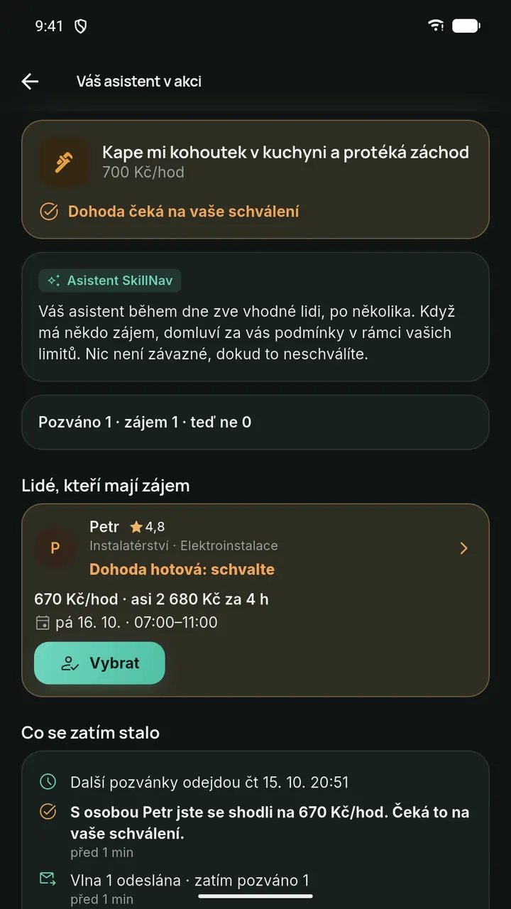 Najde vhodné lidi v okolí