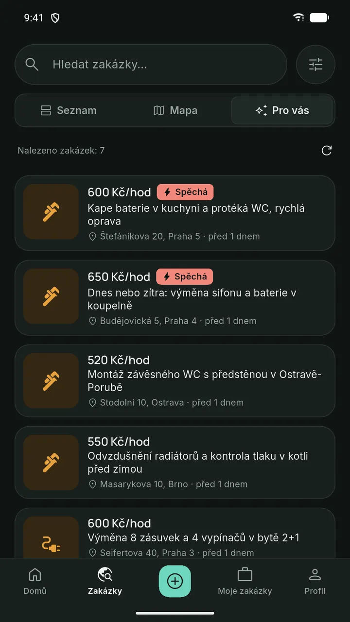 Zakázky vybrané pro vás