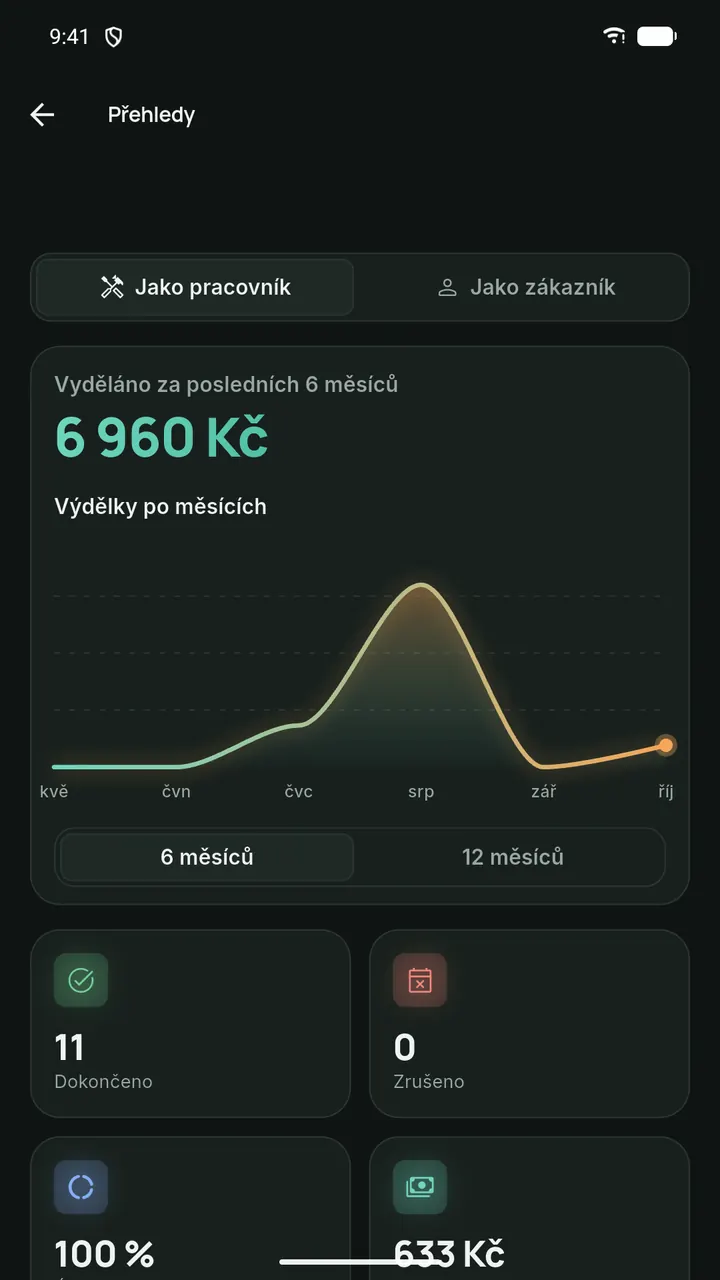 Kolik jste vydělali