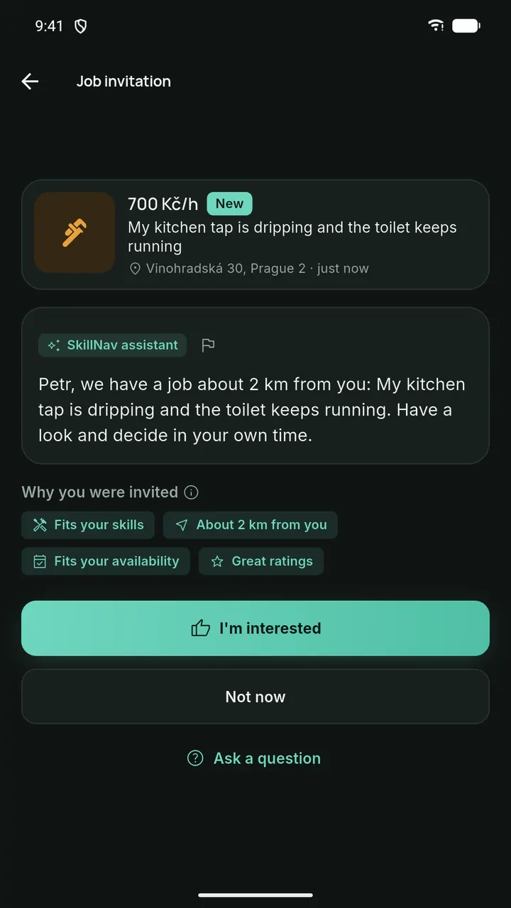 Work that comes to you